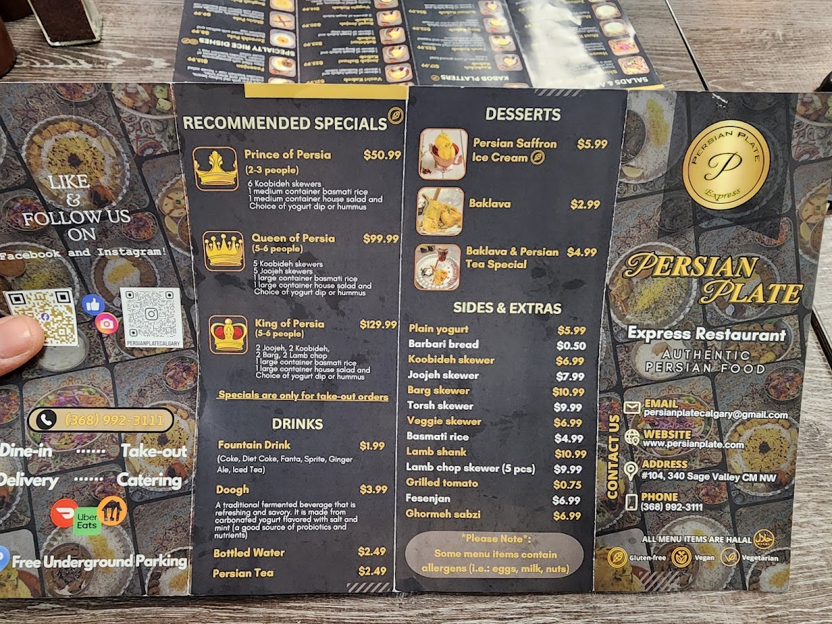 Menu Persian Plate-4