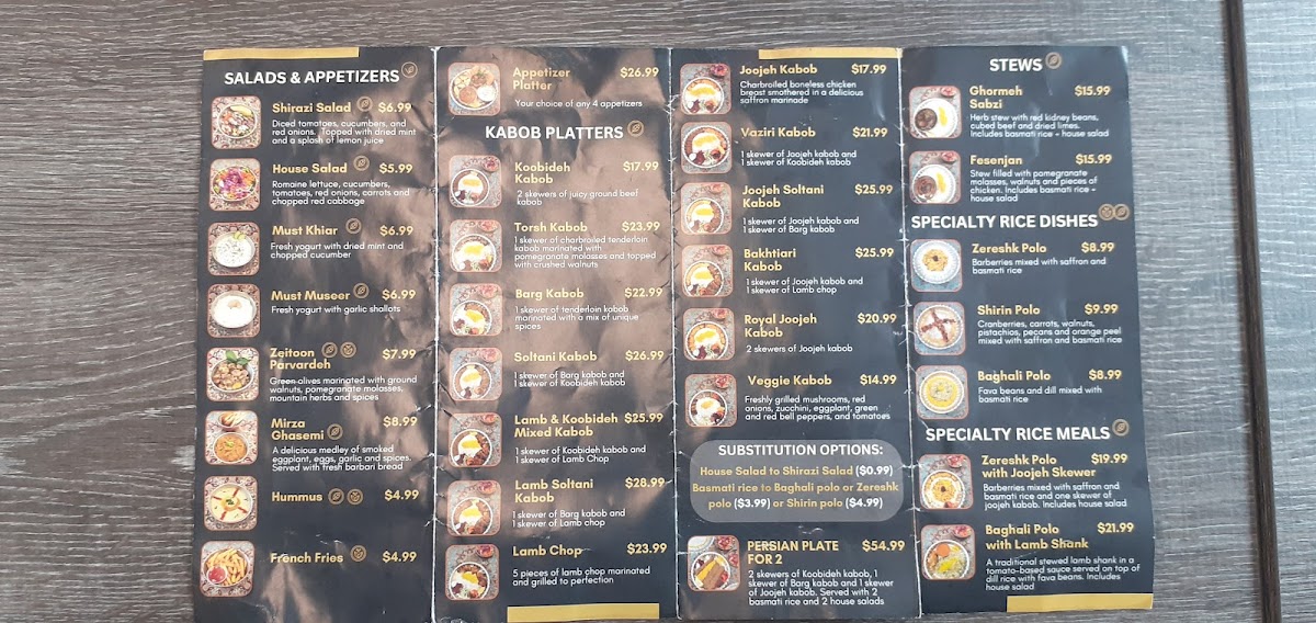 Menu Persian Plate-7