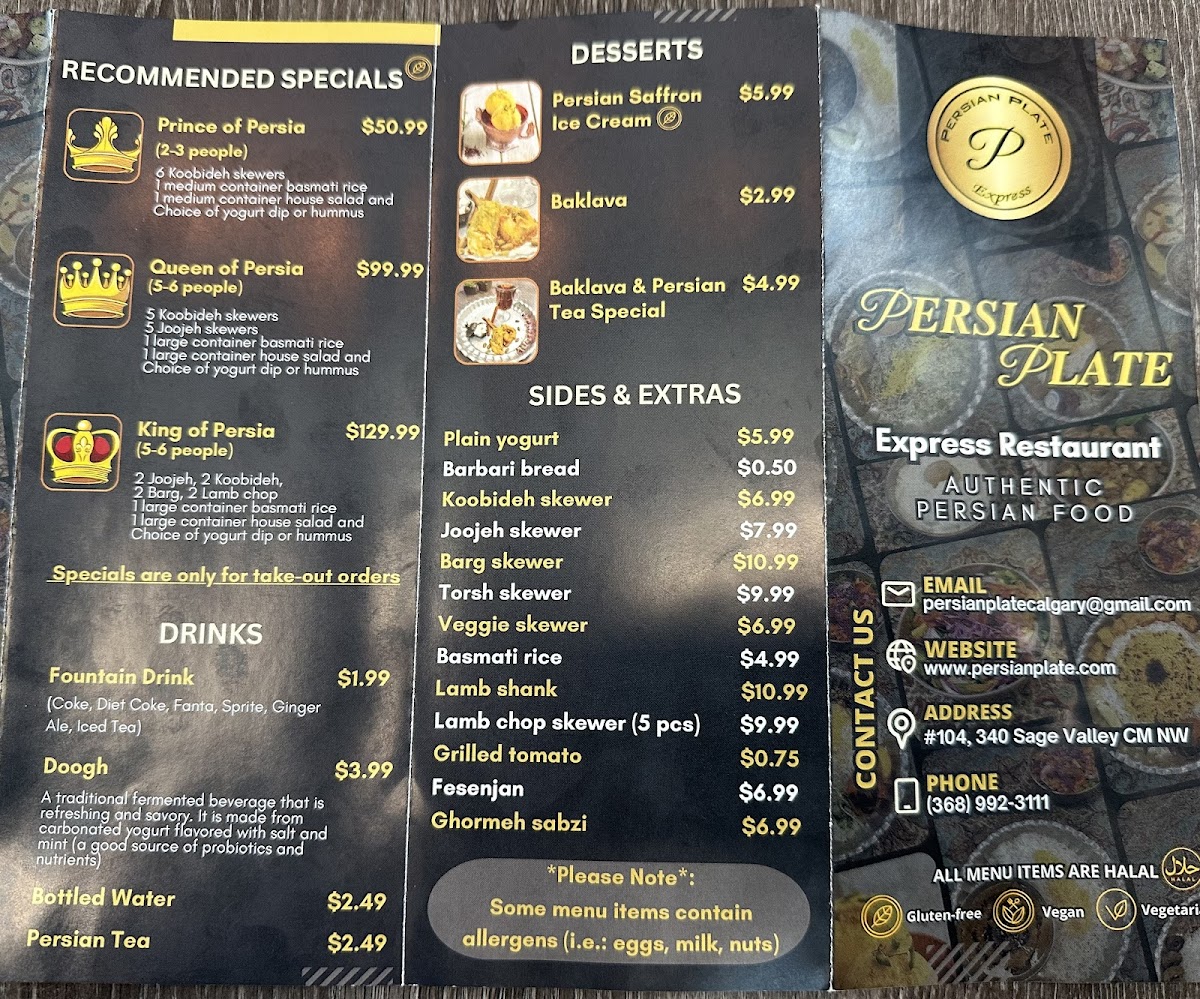 Menu Persian Plate-8
