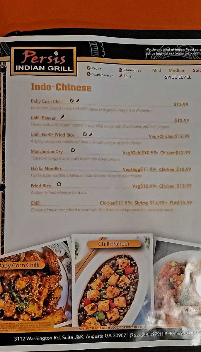 Menu Persis Indian Grill & Bar-10