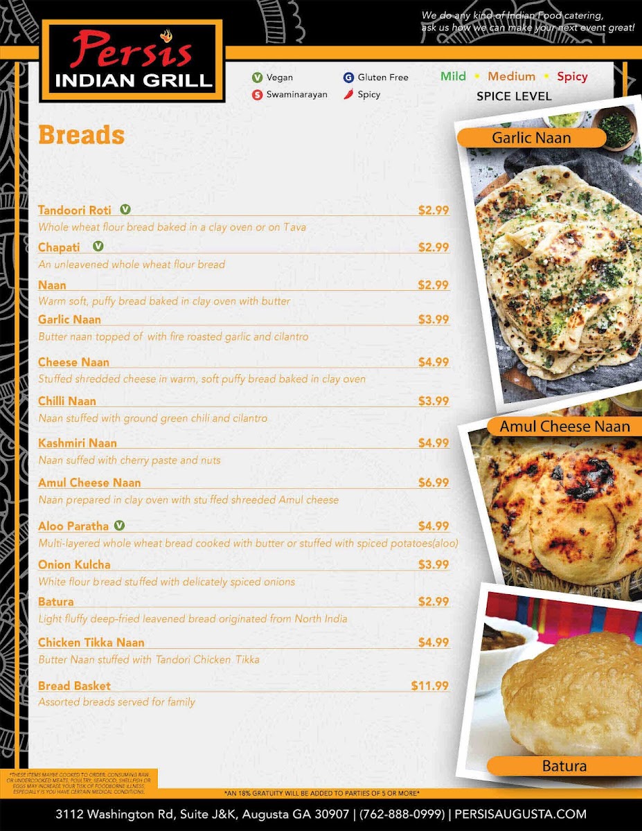 Menu Persis Indian Grill & Bar-4