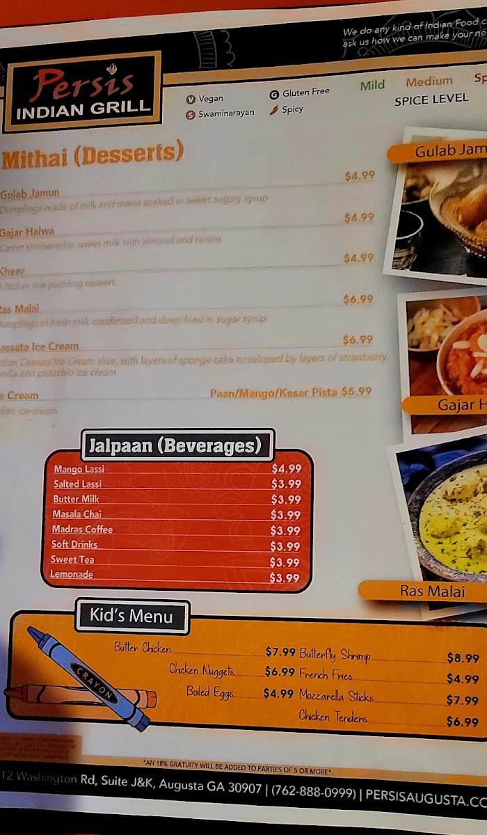 Menu Persis Indian Grill & Bar-6