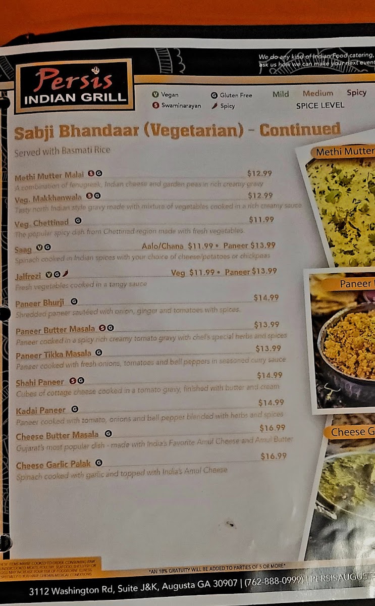 Menu Persis Indian Grill & Bar-7