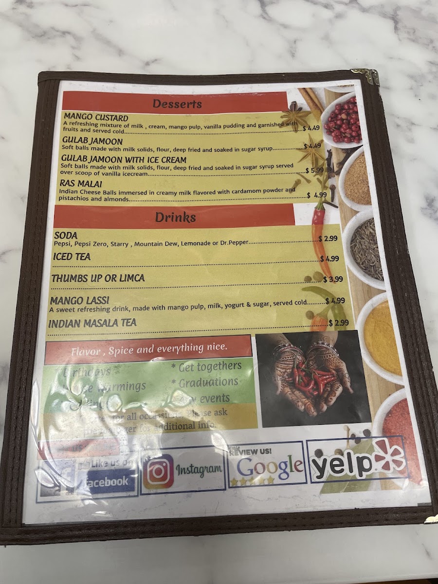 Menu Persis Indian Grill-7