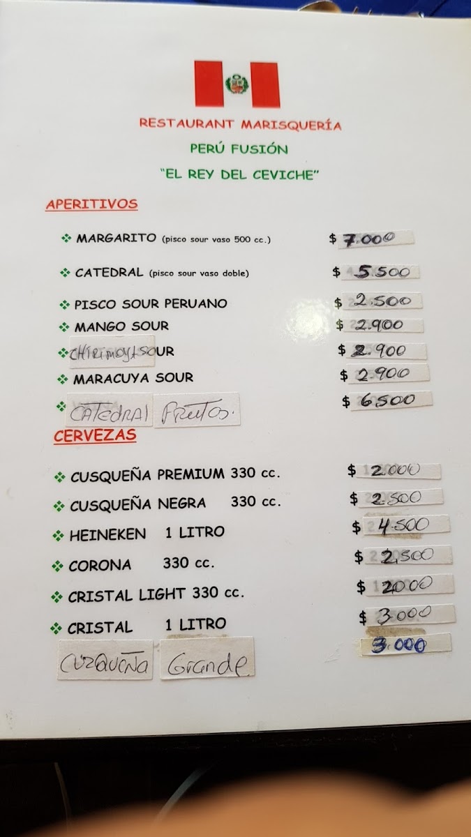 Menu Perú Fusión-1