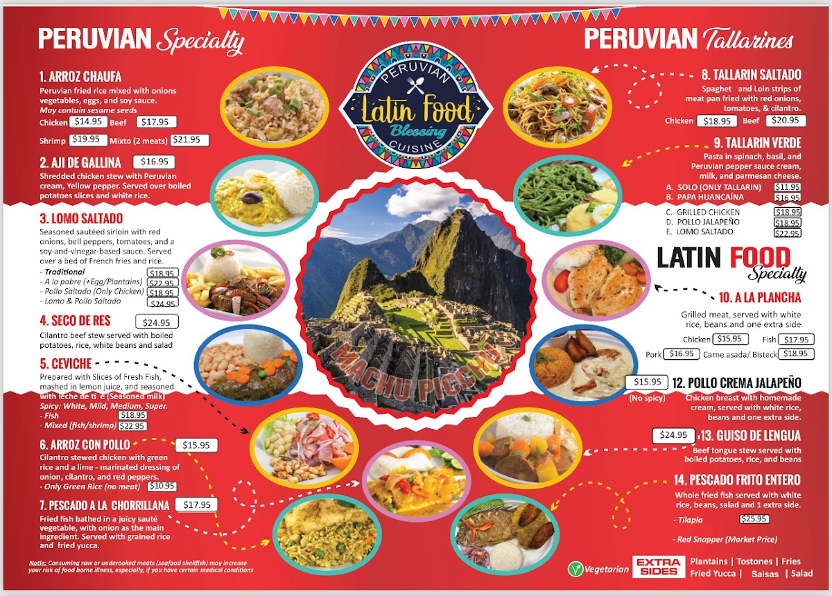 Menu Peruvian Food Blessing-1