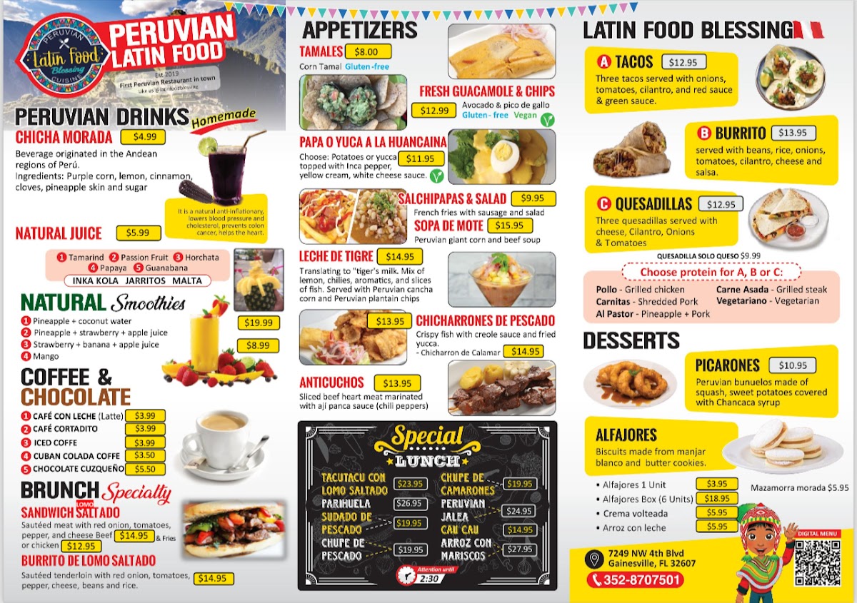 Menu Peruvian Food Blessing-3