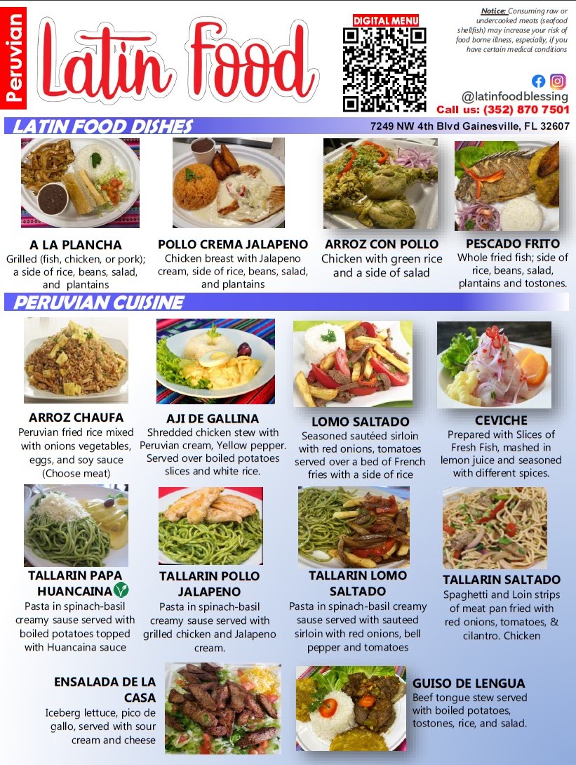 Menu Peruvian Food Blessing-8