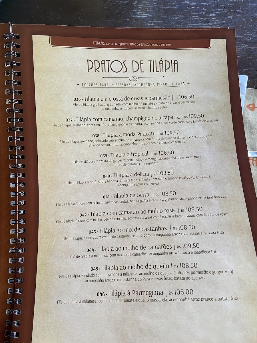 Menu Pesqueiro E Restaurante Piracatu-7