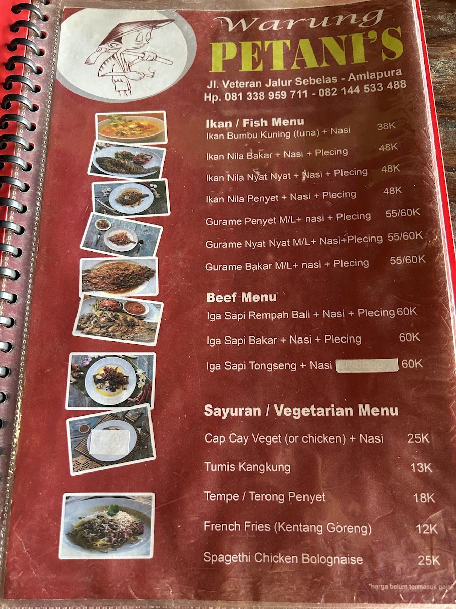 Menu Petani's Warung And Catering-1
