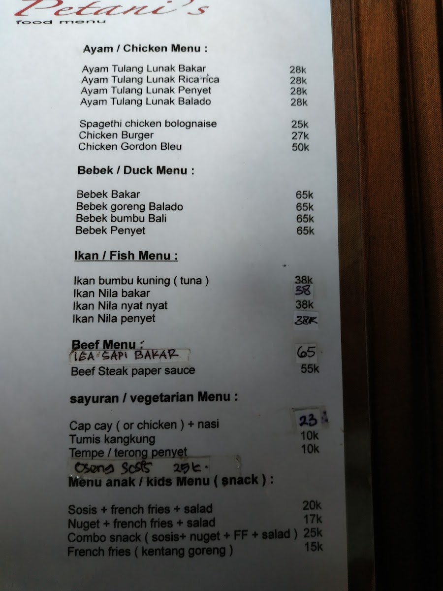 Menu Petani's Warung And Catering-8