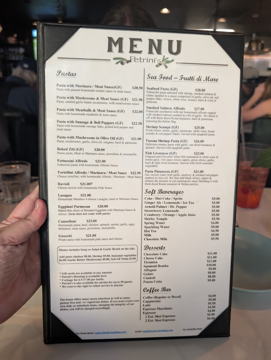 Menu Petrini's San Diego-5