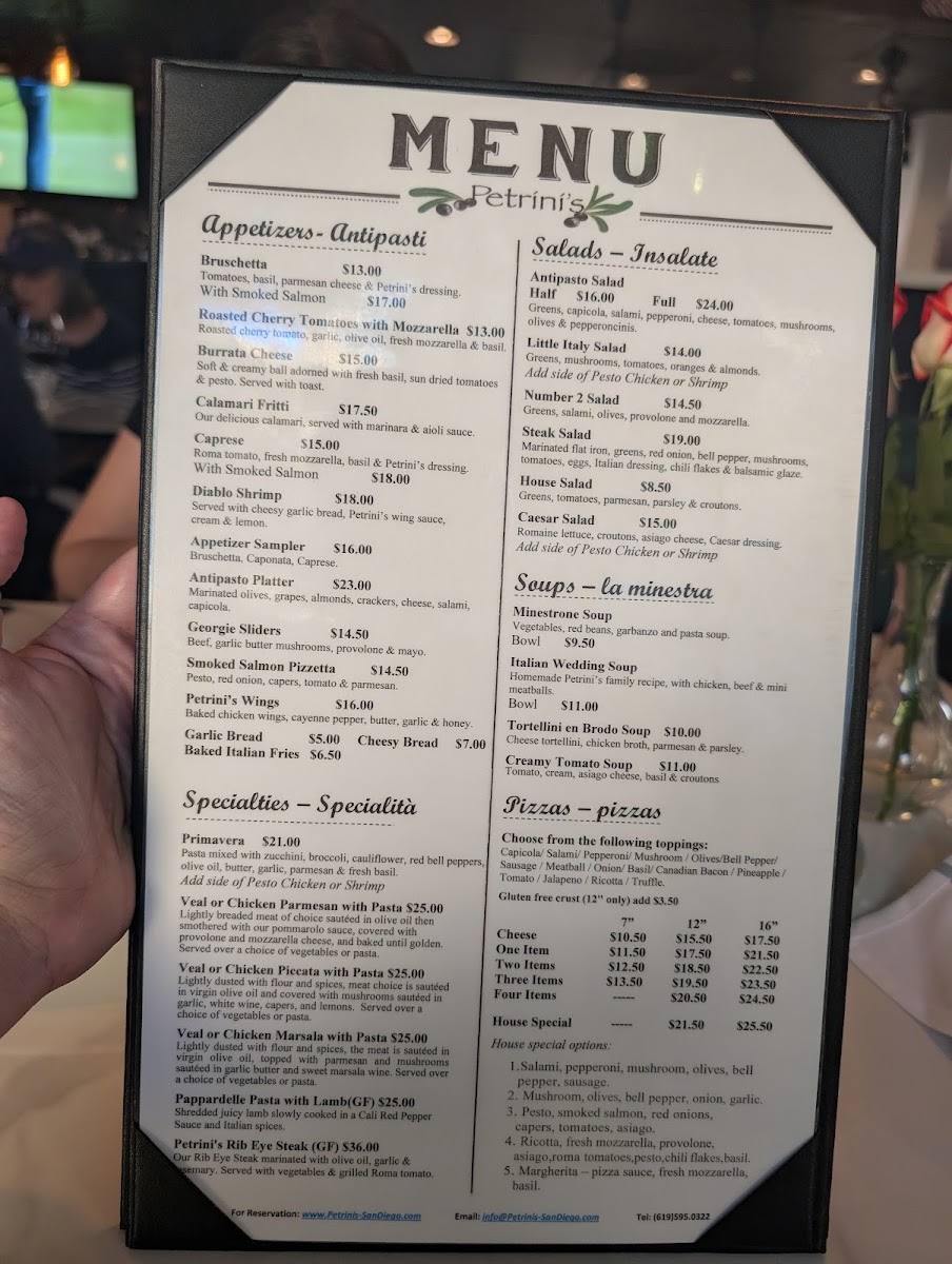 Menu Petrini's San Diego-7