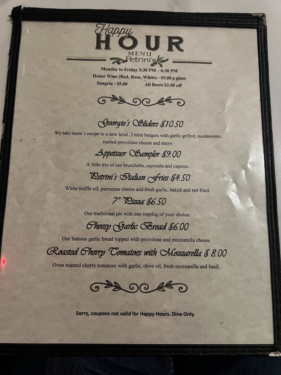 Menu Petrini's San Diego-8