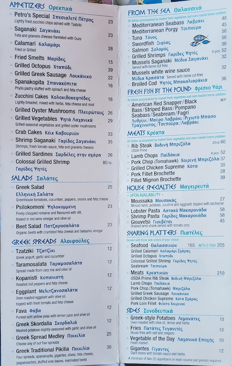 Menu Petros-1