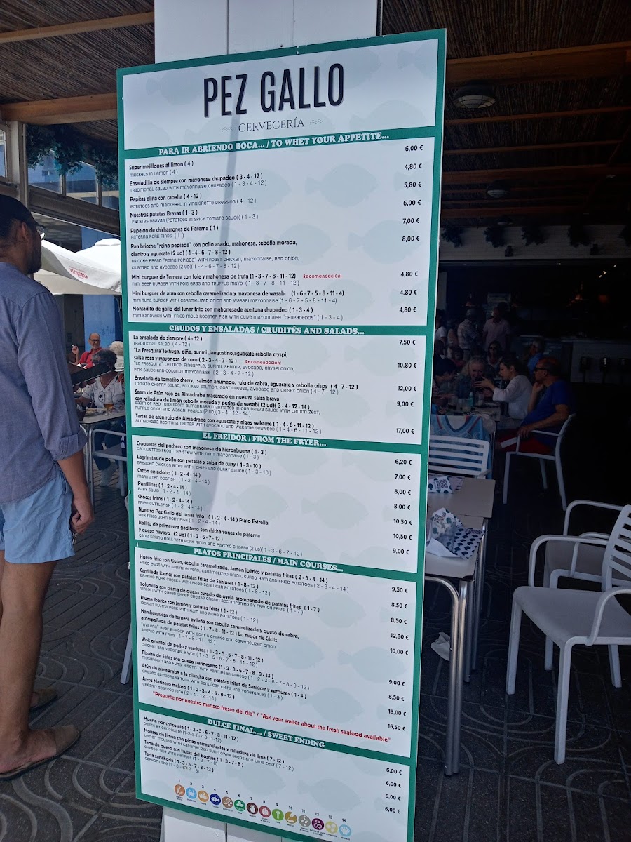 Menu Pez Gallo Cervecería-2
