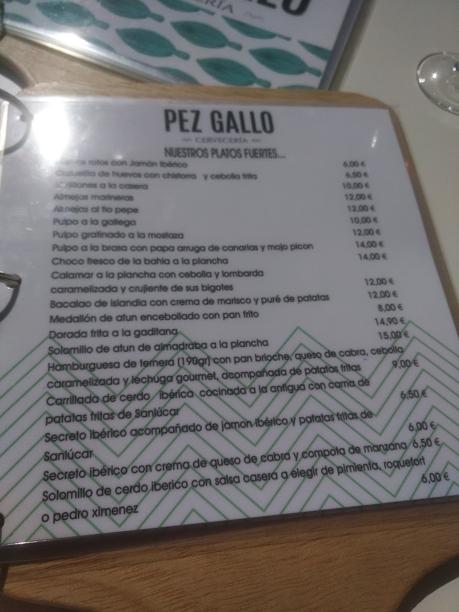 Menu Pez Gallo Cervecería-4