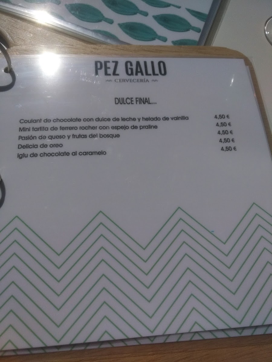 Menu Pez Gallo Cervecería-5