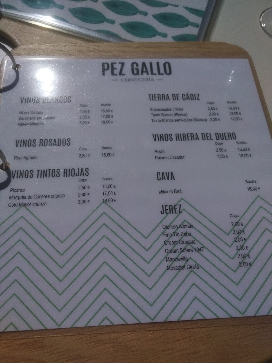 Menu Pez Gallo Cervecería-7