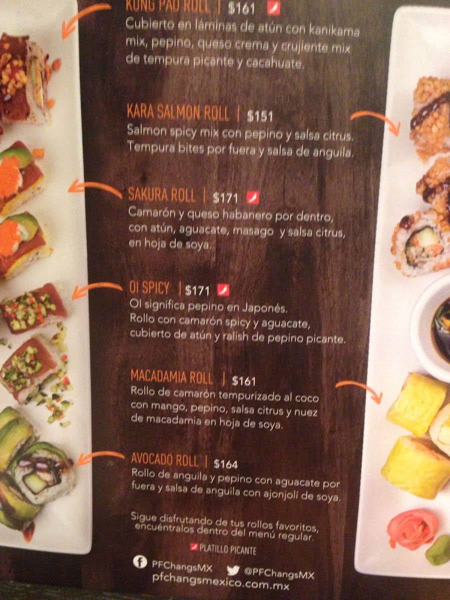 Menu P.f. Chang's Parque Delta-6