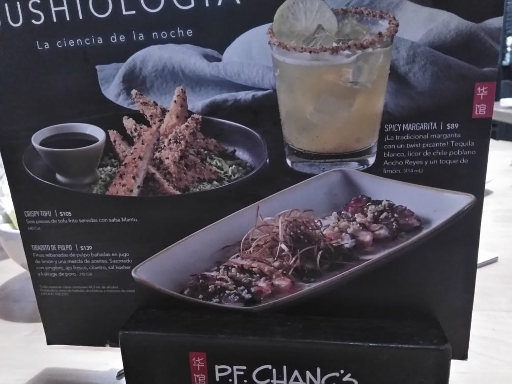 Menu P.f. Chang's Parque Delta-9