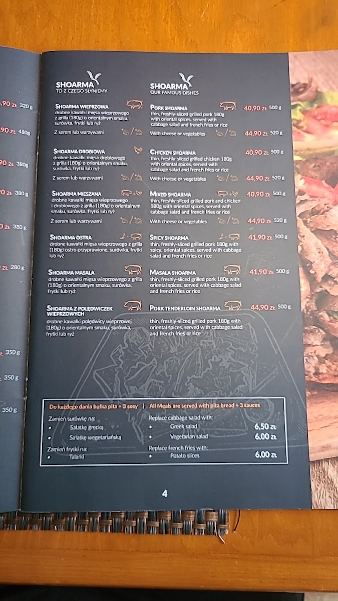 Menu Phenix-1