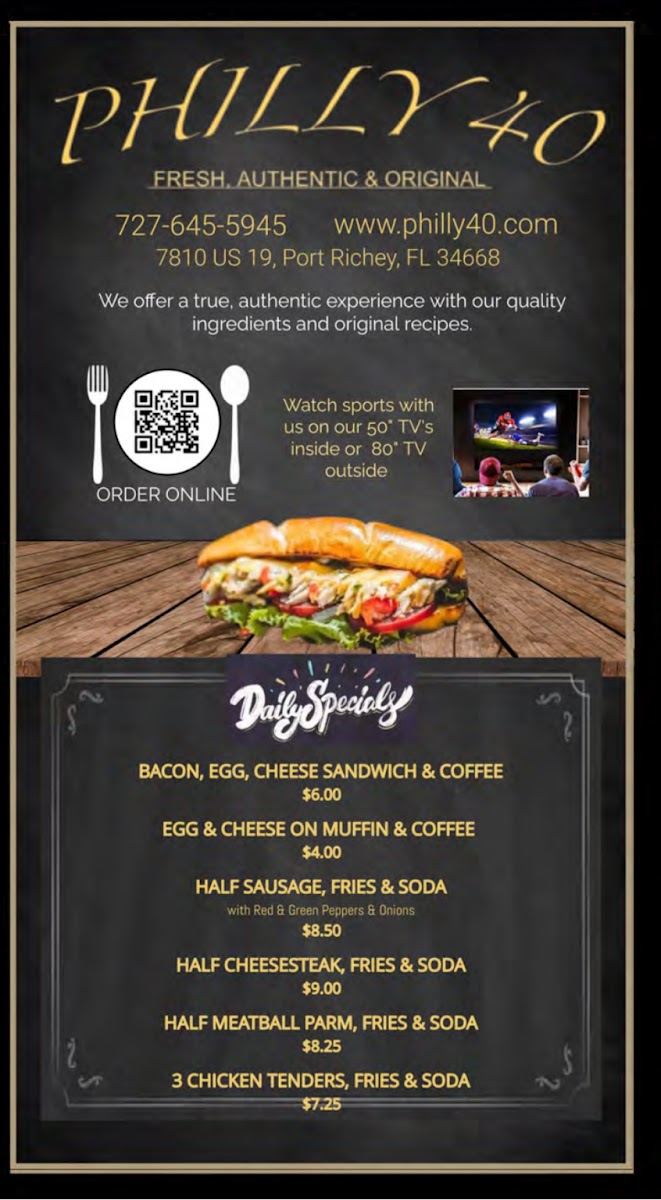 Menu Philly 40-3