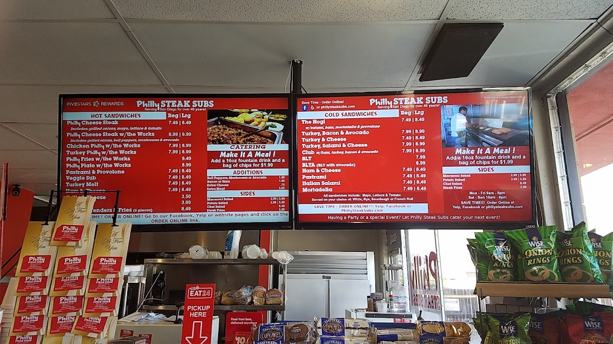 Menu Philly Steak Subs-4