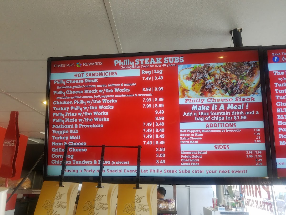 Menu Philly Steak Subs-5