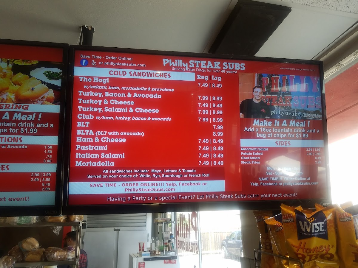 Menu Philly Steak Subs-6