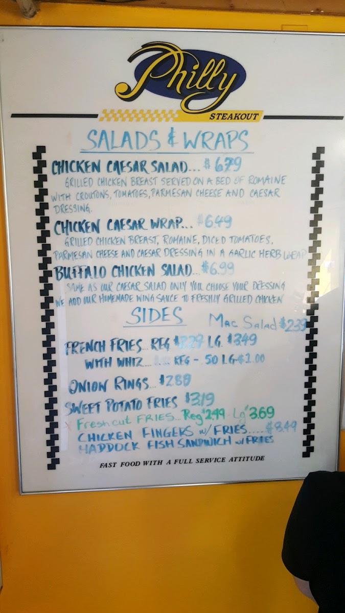 Menu Philly Steakout Roc-5