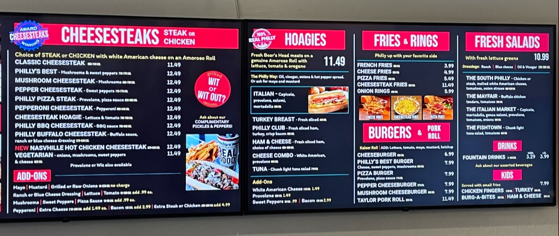 Menu Philly's Best Cheesesteaks-3