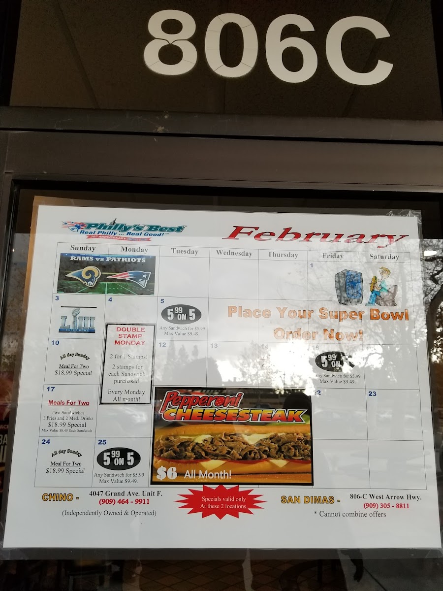 Menu Philly's Best Cheesesteaks-7