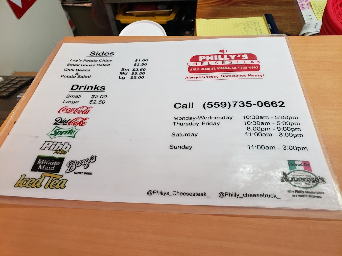 Menu Philly's Cheesesteak-2