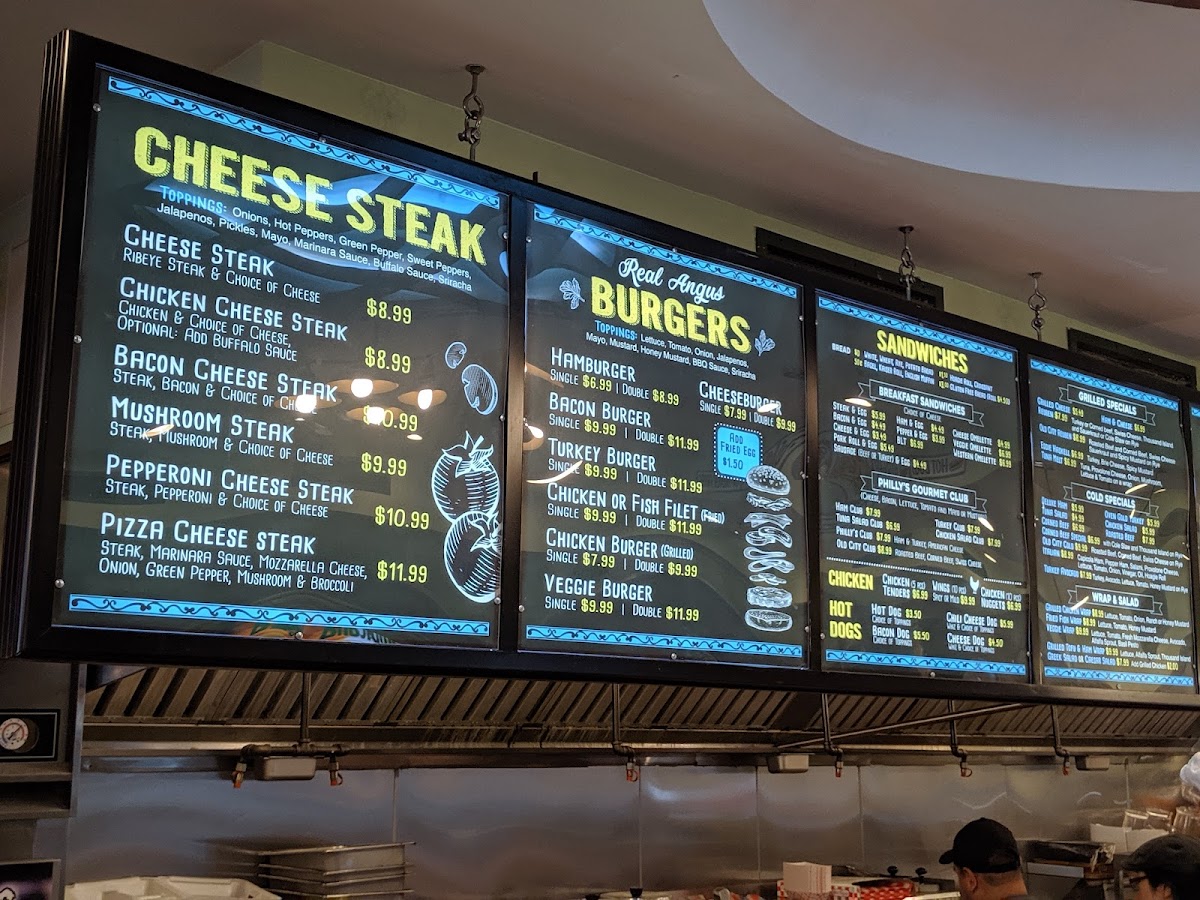 Menu Philly's Gourmet Steaks-3