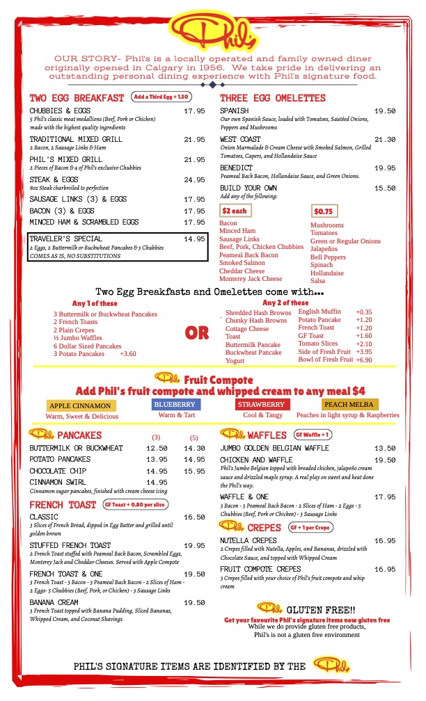 Menu Phil's Restaurants-1