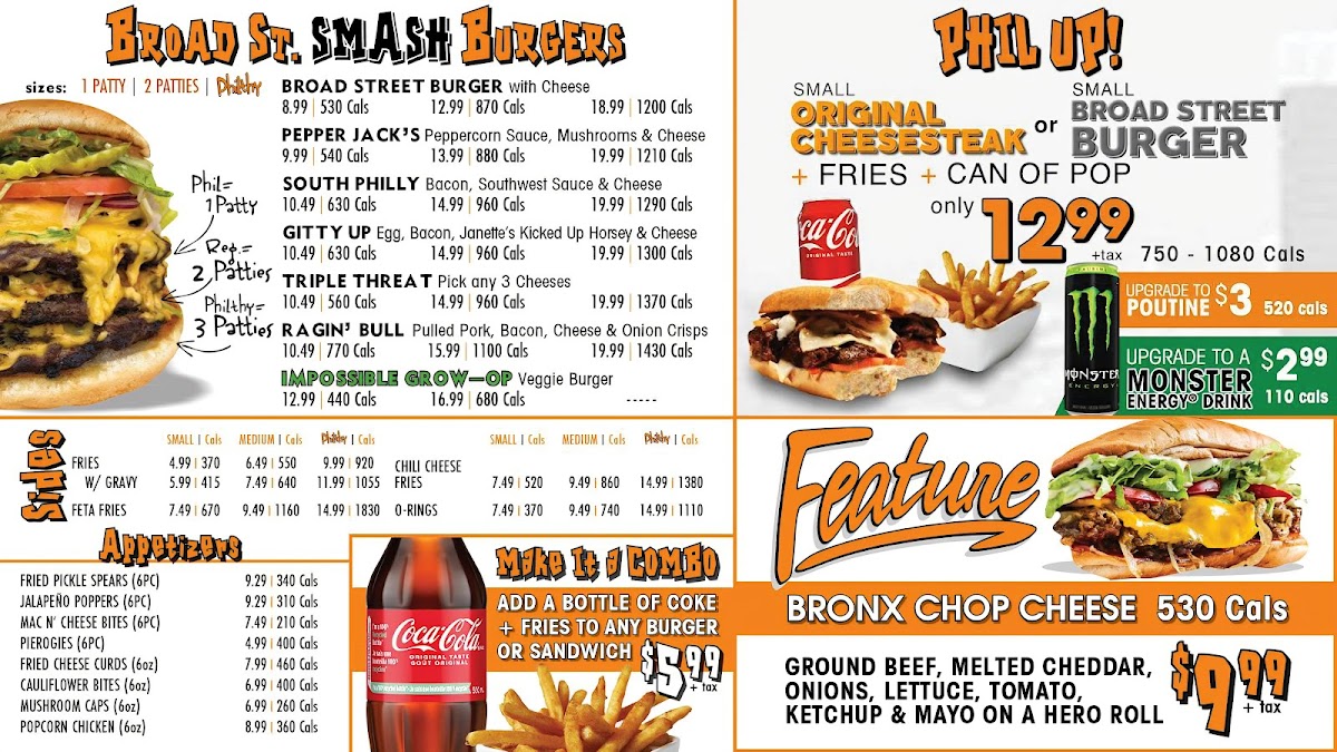Menu Philthy Philly's Hamilton-1