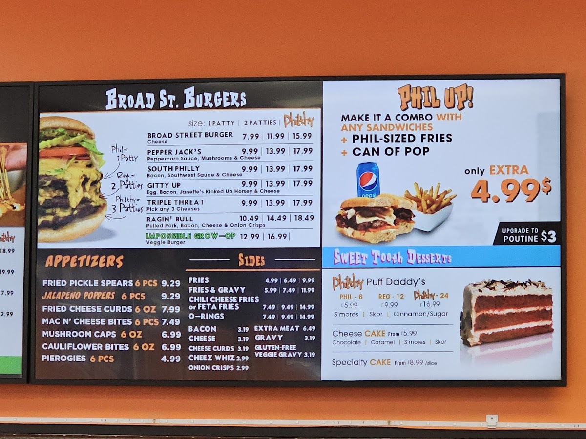 Menu Philthy Philly's Hamilton-9