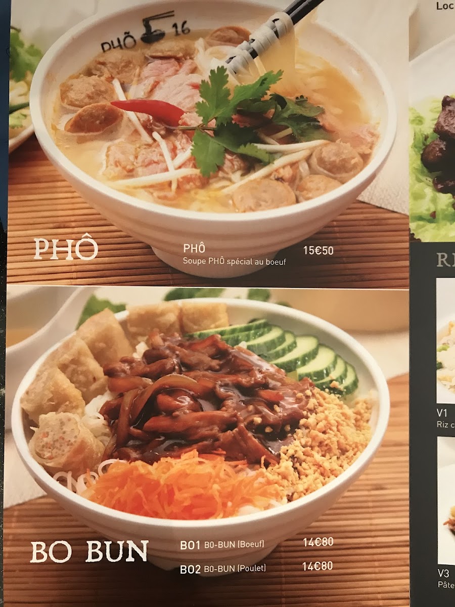 Menu Phô 16-8
