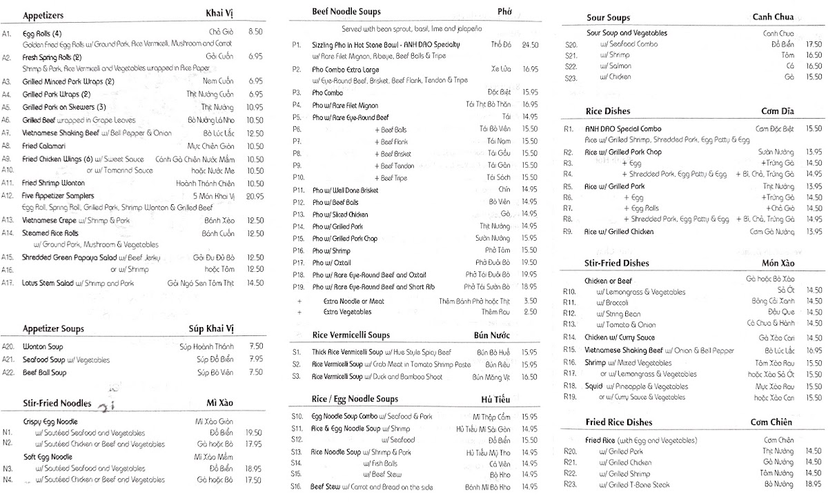 Menu Pho Anh Dao-1