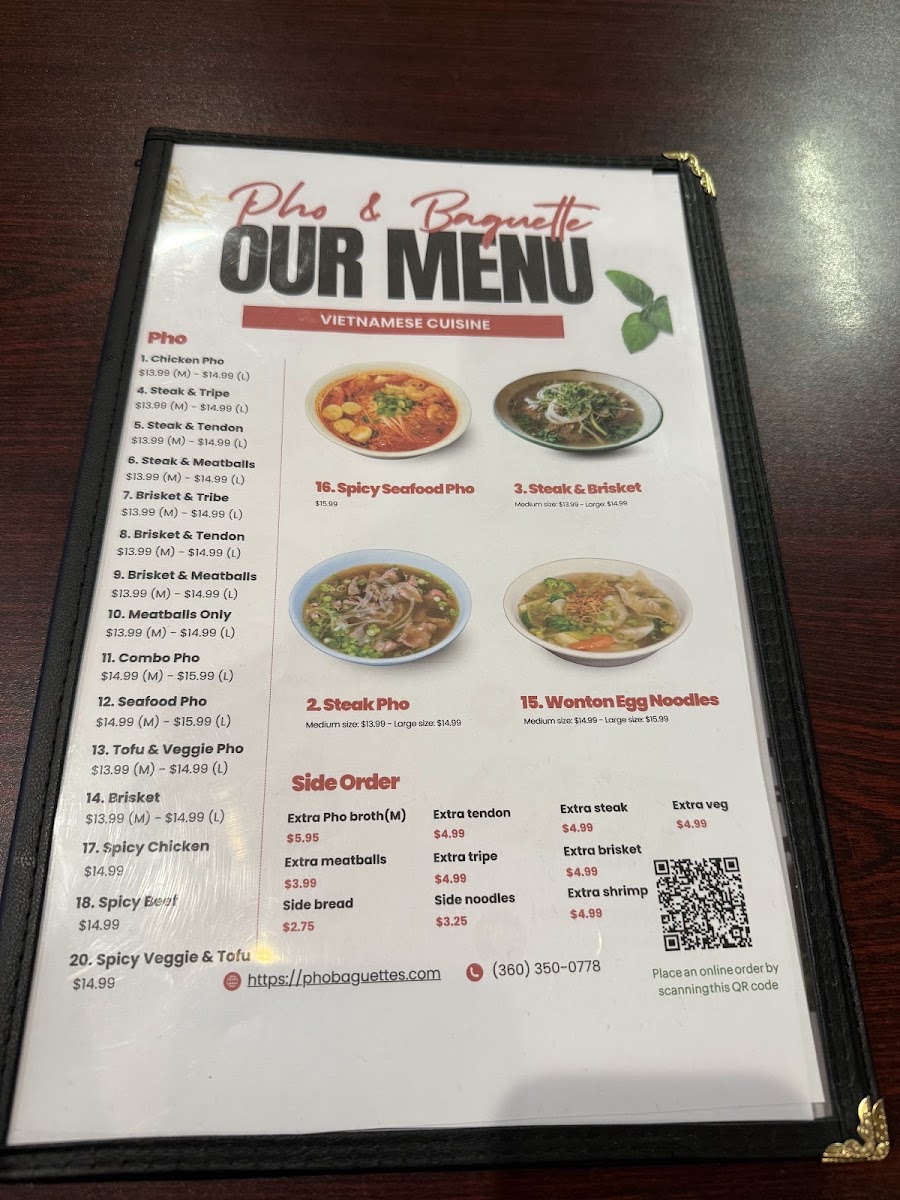 Menu Pho & Baguette-1