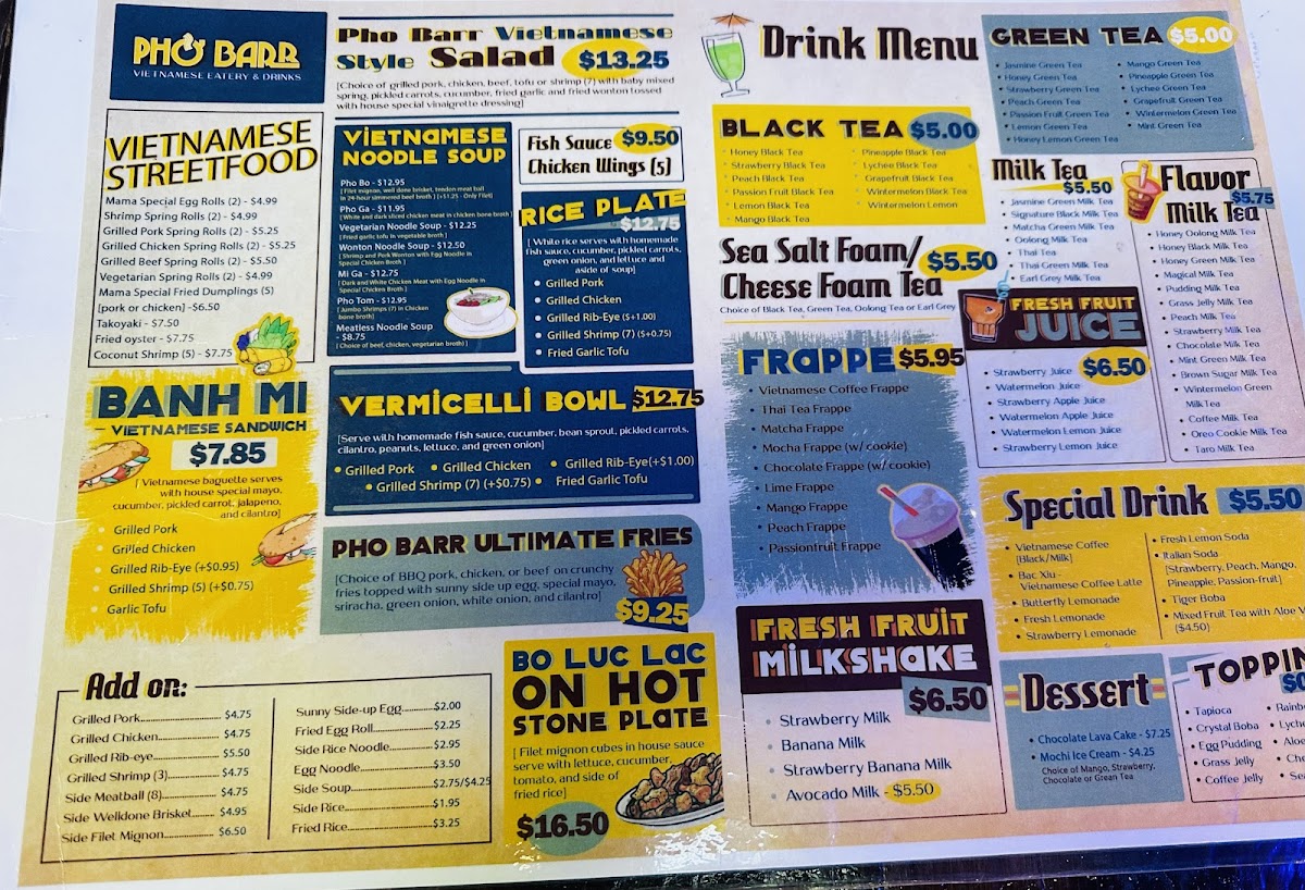 Menu Pho Barr-1