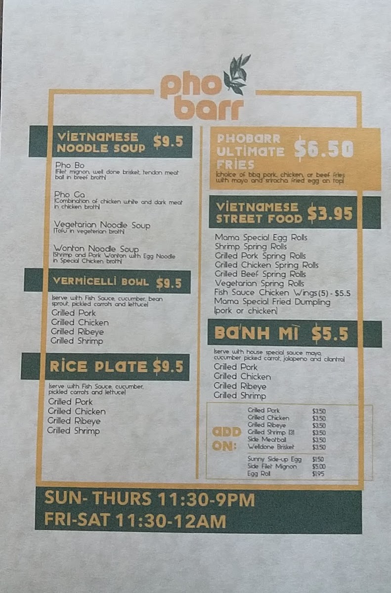 Menu Pho Barr-10