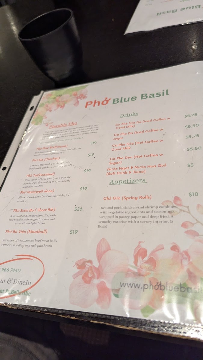 Menu Pho Blue Basil Restaurant-7