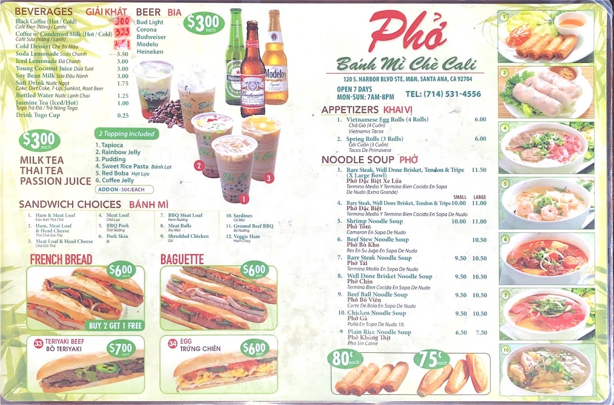 Menu Pho Cali Restaurant-2