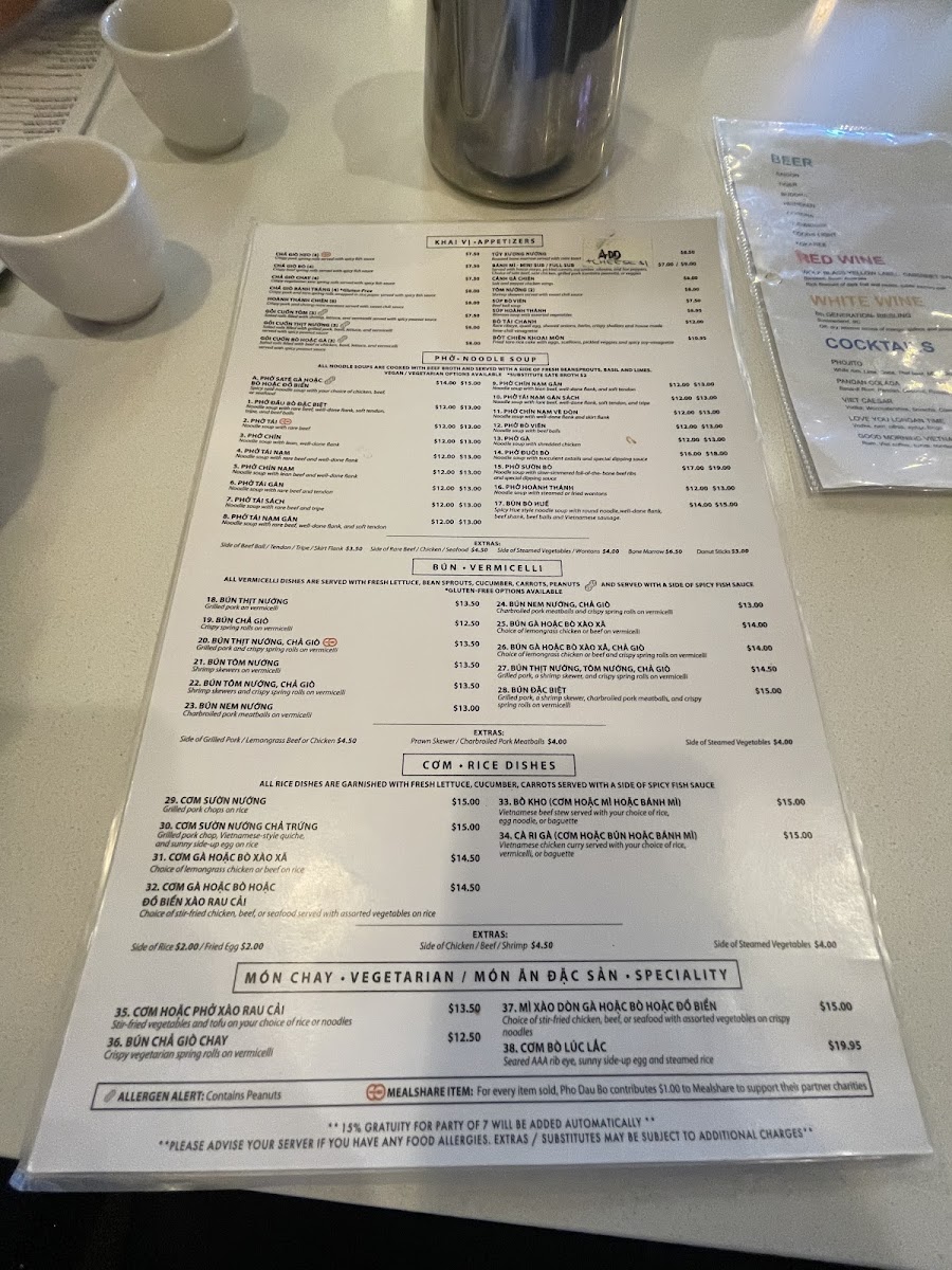 Menu Pho Dau Bo Restaurant-10