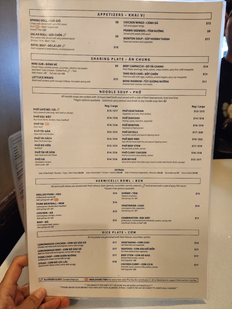 Menu Pho Dau Bo Restaurant-4