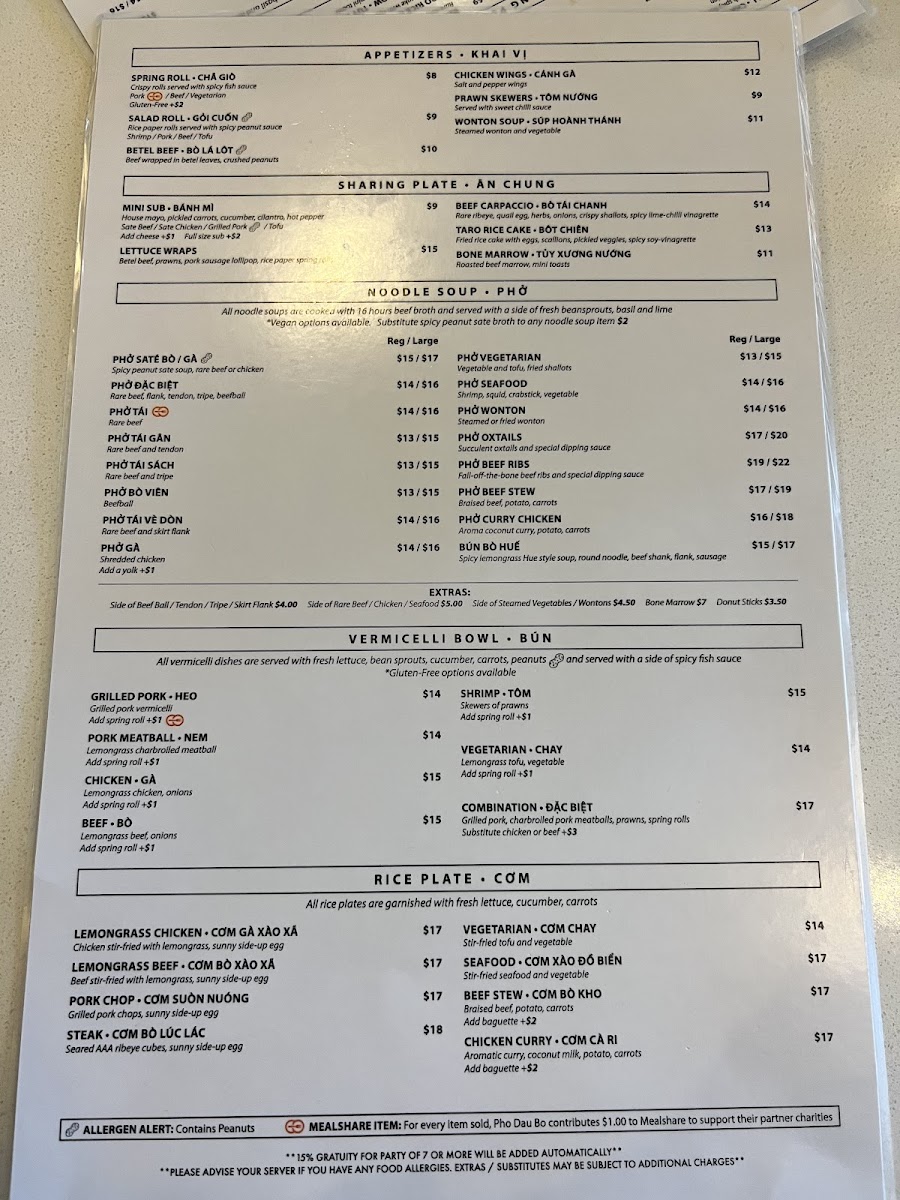 Menu Pho Dau Bo Restaurant-5