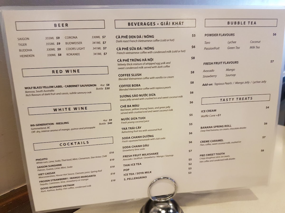 Menu Pho Dau Bo Restaurant-6