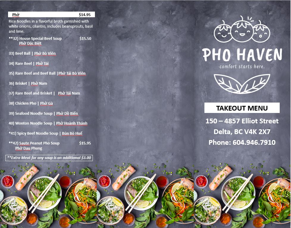 Menu Pho Haven Restaurant-3